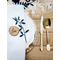  9 Décorations de table feuilles bleu marine 16 cm, fig. 2 