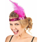  Bandeau Charleston à sequins et plume rose fuschia femme, fig. 2 