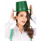  Cappello cilindro in plastica con paillettes verde per Adulto, fig. 2 