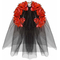  Coiffe fleurs rouges avec tête de mort femme Dia de los muertos, fig. 2 