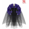  Coiffe fleurs violettes avec tête de mort femme Dia de los muertos, fig. 2 