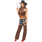  Sexy Cowgirl Kostüm für Damen braun-weiss, fig. 2 