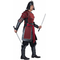  Kämpferische Samurai-Rüstung Herrenkostüm für Fasching rot-schwarz, fig. 2 