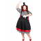  Déguisement mime robe noir et rouge femme, fig. 2 