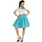  Jupe et foulard turquoise à pois années 50 femme, fig. 2 