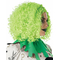  Parrucca clown verde adulto, fig. 2 