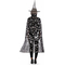  Set sorcière chapeau et cape noir et argent femme, fig. 2 