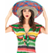  Sombrero Mexicain bordure rouge et bleu adulte, fig. 2 