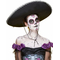  Mexiko Sombrero für Erwachsene schwarz-silber, fig. 2 