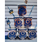 8 Gobelets en carton marine et or police 255 ml, fig. 2 