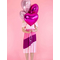  Ballon aluminium c?ur rose pâle métallisé 45 cm, fig. 2 
