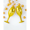  Ballon aluminium flûte cheers doré 28 x 80 cm, fig. 2 