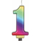  Bougie chiffre multicolore 8 cm, fig. 2 