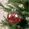  Pallina di Natale trasparente con cuori rossi e coriandoli 8 cm, fig. 2 