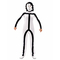  Déguisement avec masques Stickman adulte, fig. 3 