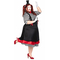  Déguisement mime robe noir et rouge femme, fig. 3 