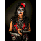  Masque asymétrique Dia de los Muertos adulte, fig. 2 