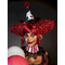  Perruque clown psycho rouge femme, fig. 3 