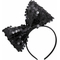  Serre-tête noeud noir à sequins adulte, fig. 3 
