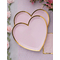  10 Assiettes carton c?ur rose et or 22,5 x 20 cm, fig. 3 
