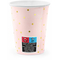  6 Gobelets en carton rose pâle et pois dorés 260 ml, fig. 3 