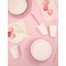  6 Gobelets en carton rose pâle et pois dorés 260 ml, fig. 4 