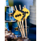  8 pailles médaillon en carton Batman 20cm, fig. 4 