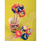  8 pailles médaillon en carton Wonder Woman 20cm, fig. 3 
