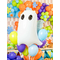  Ballon en aluminium fantôme blanc 48 x 68 cm, fig. 3 