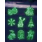  Spray effetto neve fosforescente con mascherine decorative Natale, fig. 3 