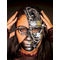  Steampunk-Maske Roboter für Damen Kostümzubehör grau, fig. 4 