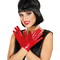  Gants courts métallisés rouge femme, fig. 1 