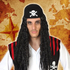  Perruques Pirate Cheveux ondulés Brunette 113538, fig. 1 