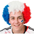  Afro Perücke mit Frankreich-Flagge, fig. 1 