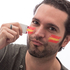  Gesichtsfarbe spanische Flagge, fig. 1 
