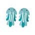  Oktopus-Haarspangen für Kinder 2 Stück 5,5cm blau, fig. 1 