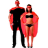  Superheldenkostüm für Frauen und Männer - rot, fig. 1 