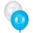  10 Ballons C'est un garçon ! bleus et blancs 30 cm, fig. 1 