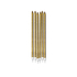  12 große goldene Glitzerkerzen 15 cm, fig. 1 