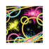  16 Petites serviettes en papier Glow Party 16 cm, fig. 1 