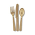  18 Assortiments couverts en plastique or, fig. 1 