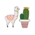  18 Confettis en bois Lama 3 x 4 cm, fig. 1 