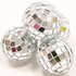 4 Mini boules à facettes argentées 3,5 cm, fig. 1 