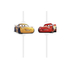  4 Pailles médaillon en carton Cars 3™, fig. 1 