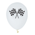  6 Ballons en latex Racing blancs 30 cm, fig. 1 