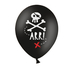  6 Ballons en latex fête de pirate noirs 30 cm, fig. 1 