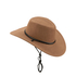  Chapeau cowboy luxe marron en suede adulte, fig. 1 