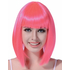  Mittellange Glatthaar - Perücke in Neon Pink für Frauen, fig. 1 