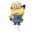  Ballon aluminium Dave Minions™ 63 cm, fig. 1 