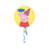  Ballon aluminium anniversaire Peppa Pig™ 43 cm, fig. 1 